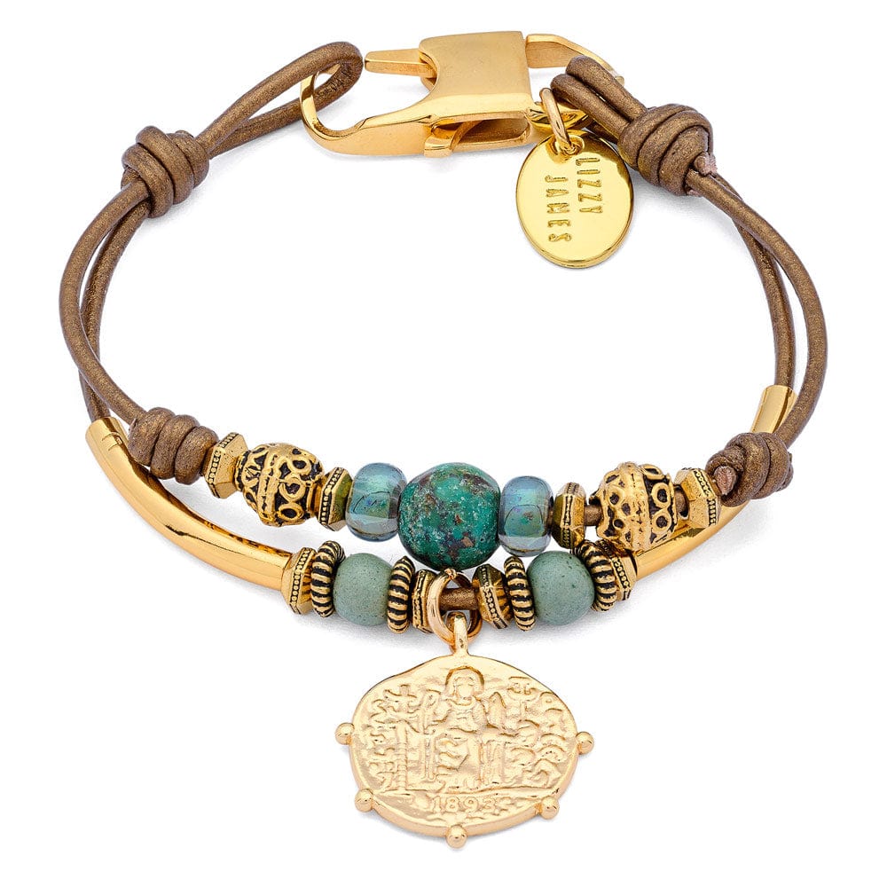 1893 Gold Plated Pendant Medallion