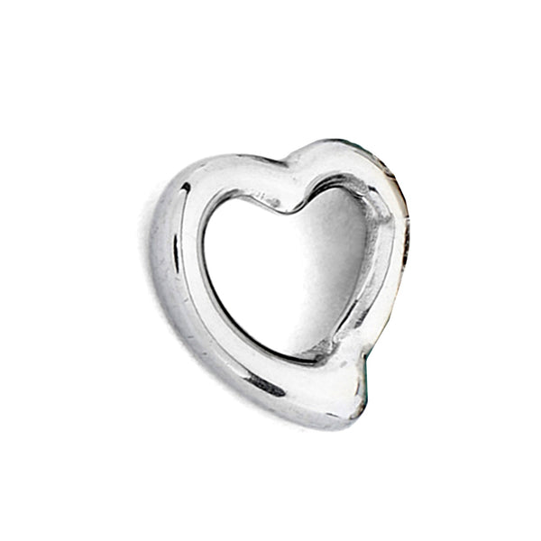 3 Stainless Steel Floating Heart Charms 304 Stainless Steel