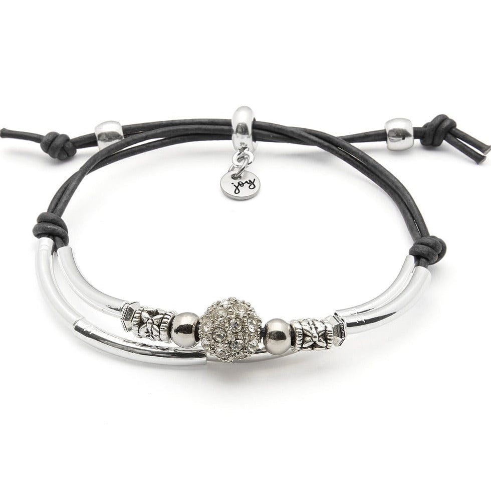 Sparks Silver Bracelet with Rhinestone