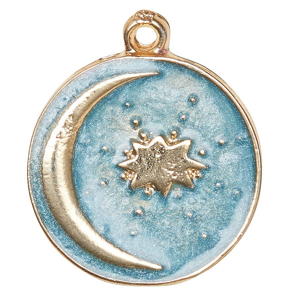 Blue on sale moon necklace