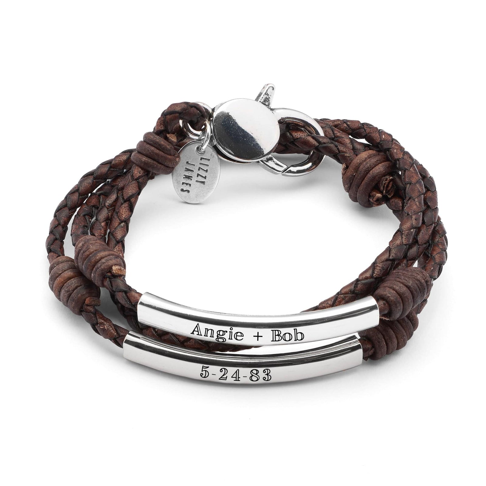 Perfect Pair Engravable Bracelet – Silver Angel