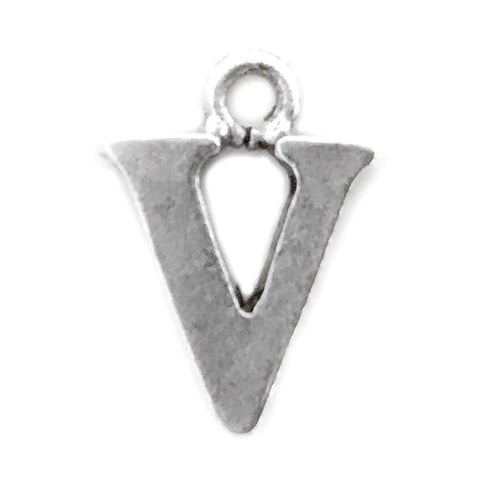 Letter V charm