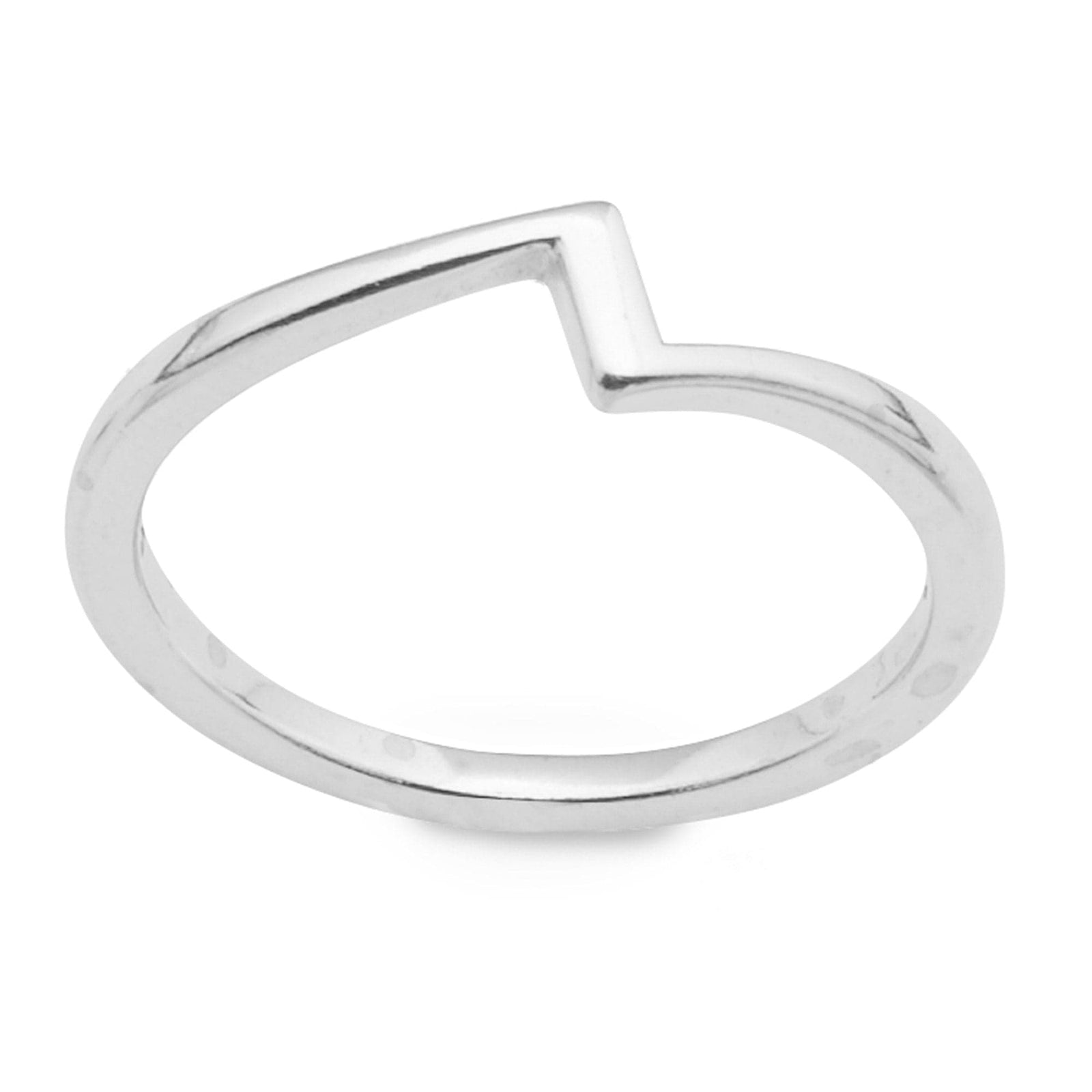 Lightning sterling silver ring
