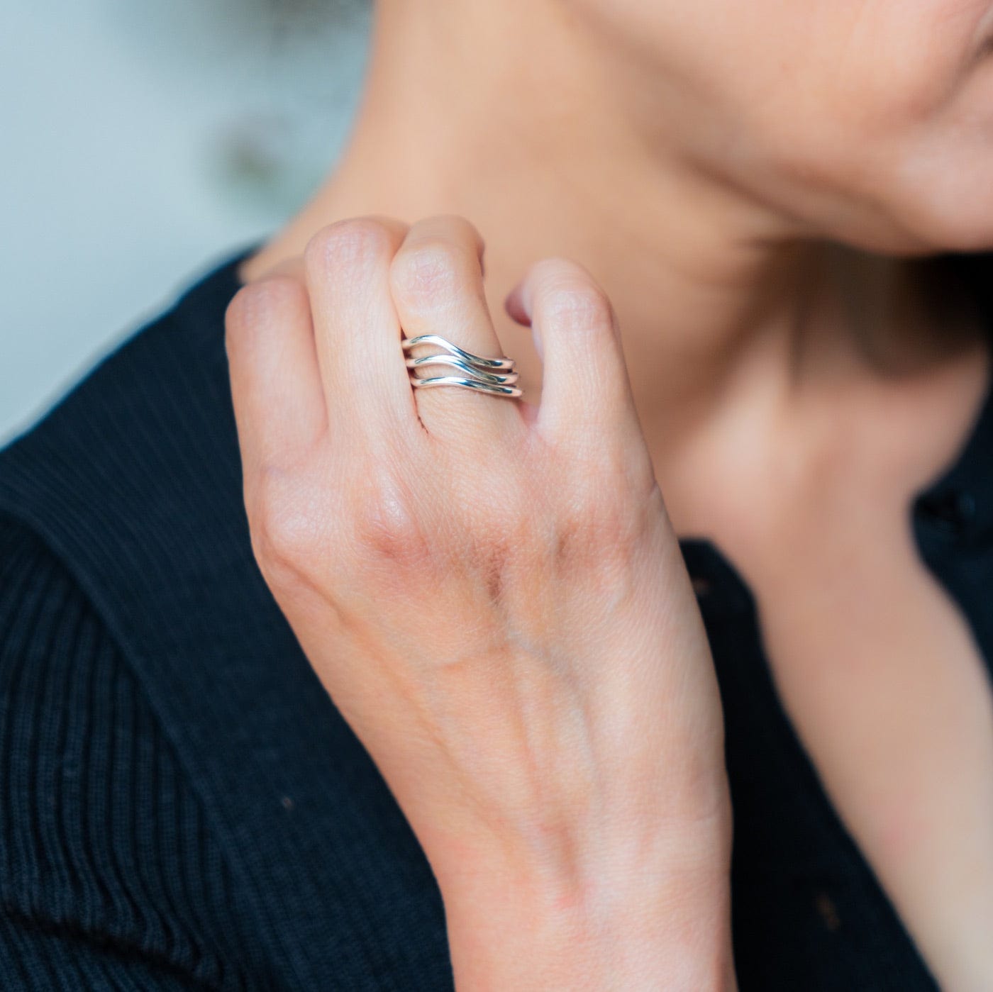 Curve Sterling Silver Ring