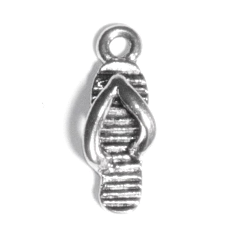 Silver sandal charm
