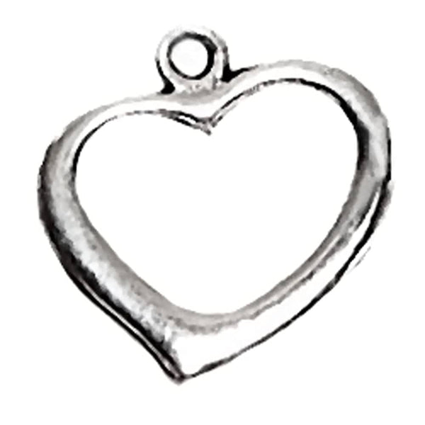 Heart Charm Silver XL for Lizzy James Charm Bracelets