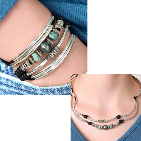 2 Looks for 1 Price - Bracelets that can be worn as Necklaces