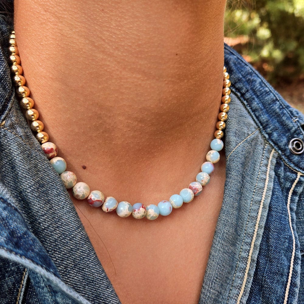 8mm bead necklace deals