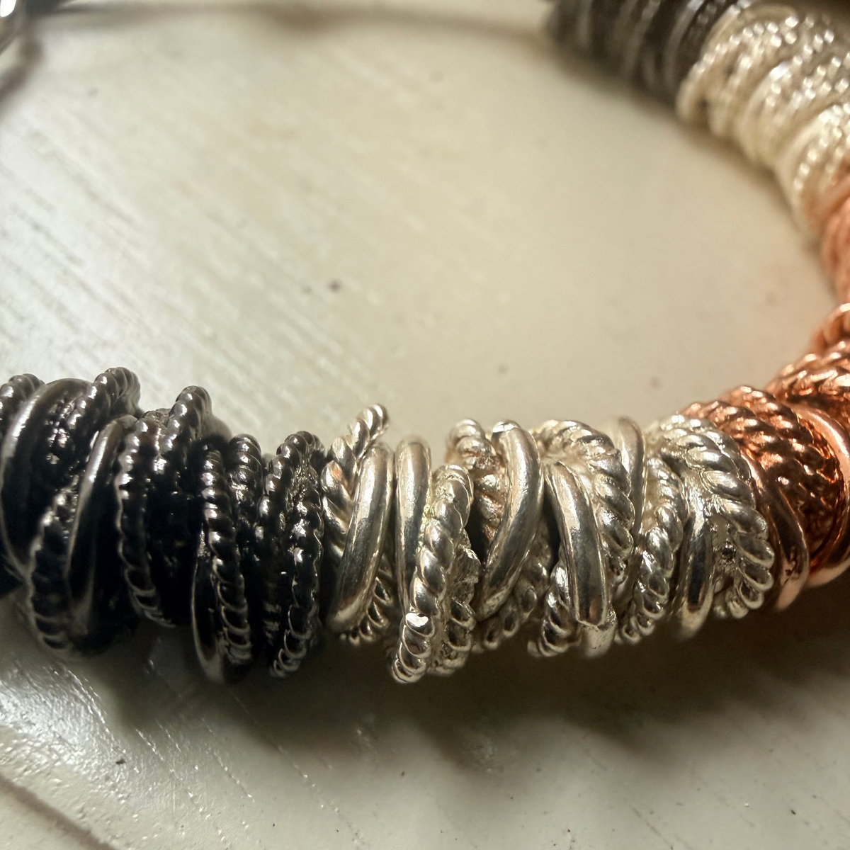Amara bracelet by Lizzy James close up beaded detail