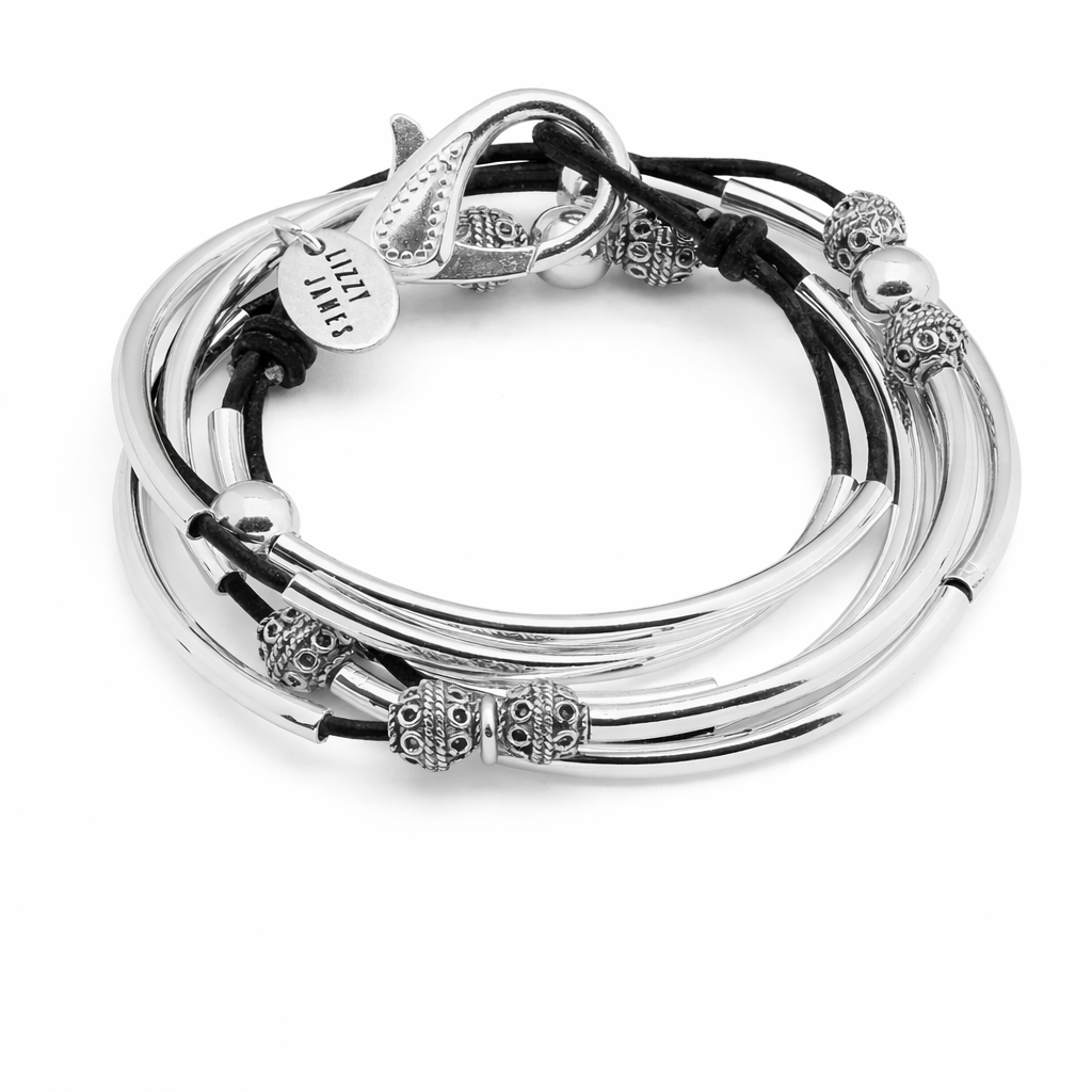 April Convertible Wrap Bracelet Necklace – Add a Charm | 8 Colors