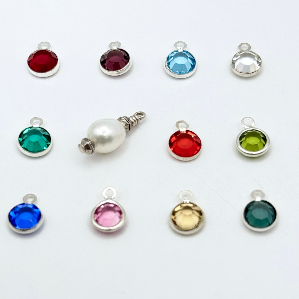 The Naya Custom Crystal Necklace – Black Leather & Your Choice of Silver or Gold
