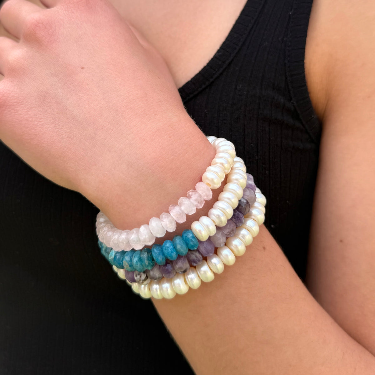 The Violet Pearl Bracelet – Amethyst & Freshwater Pearl | Handmade in California