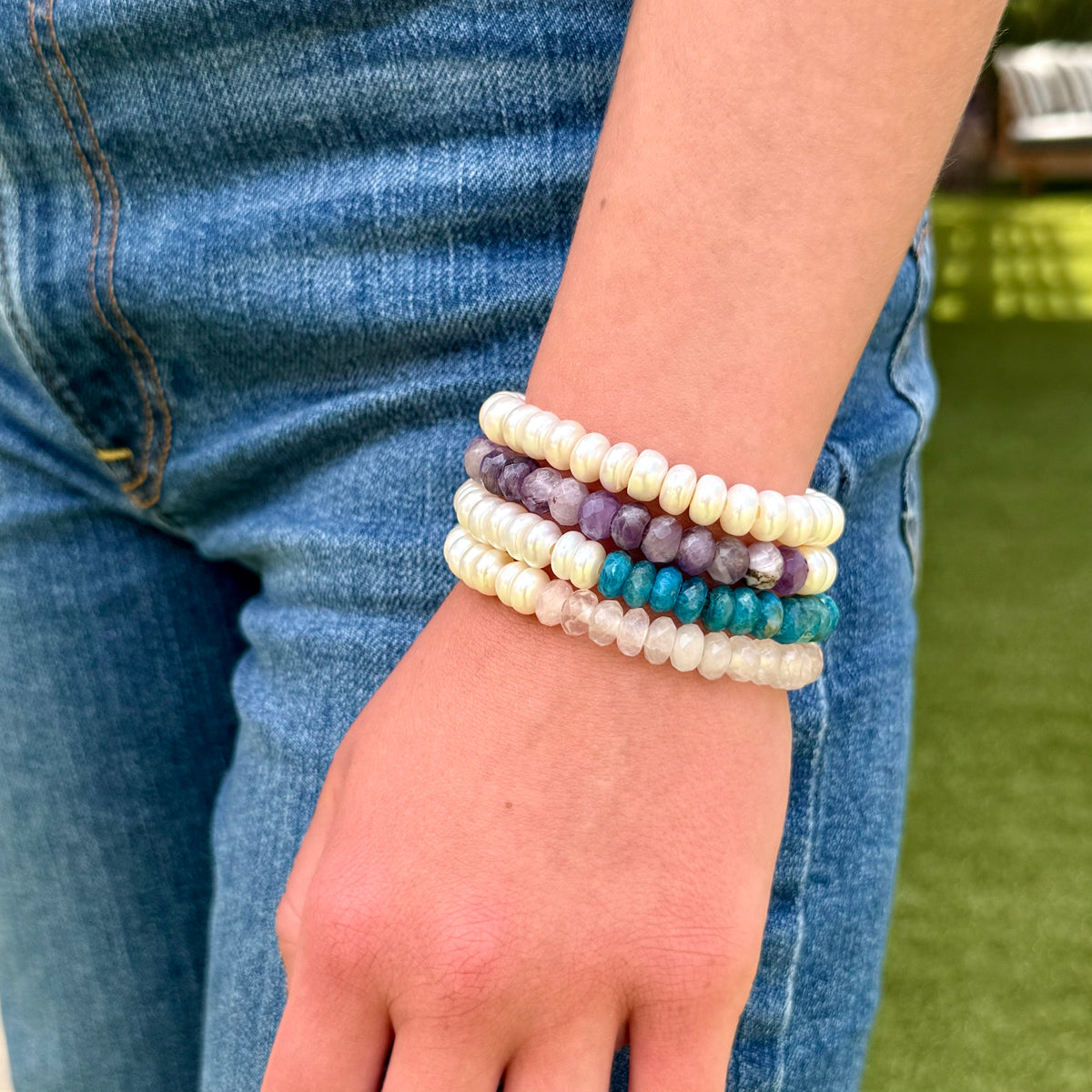The Violet Pearl Bracelet – Amethyst & Freshwater Pearl | Handmade in California