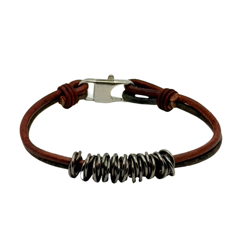 Men’s Dune Rust Leather Bracelet