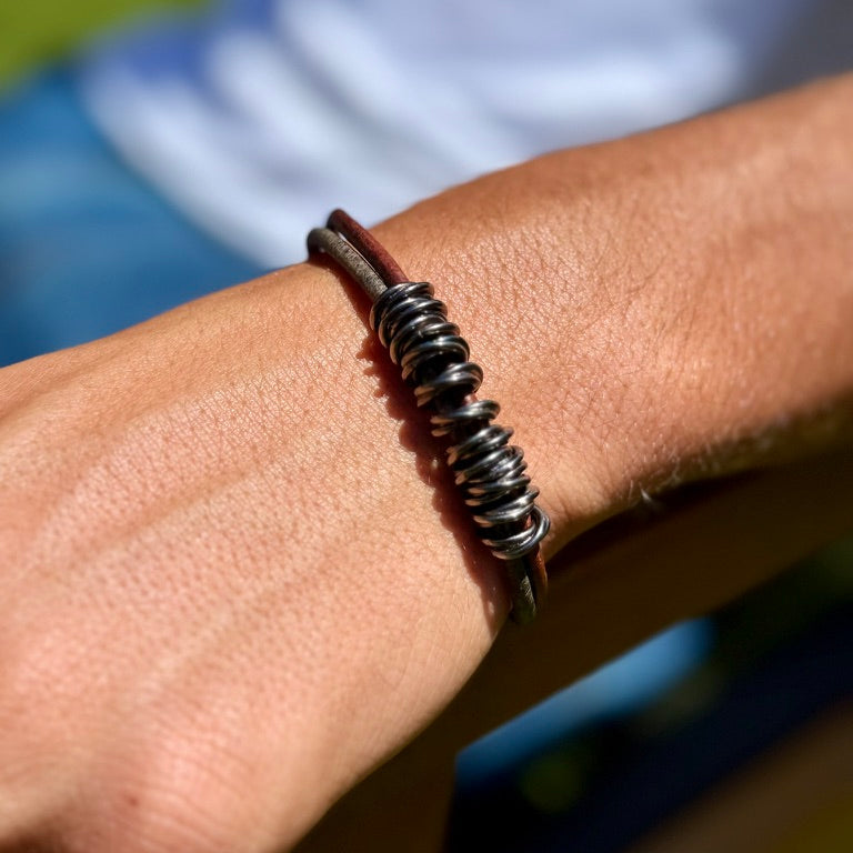 Men’s Dune Rust Leather Bracelet