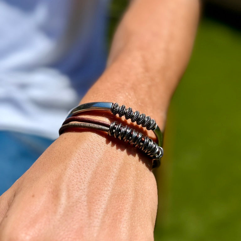 Men’s Dune Rust Leather Bracelet