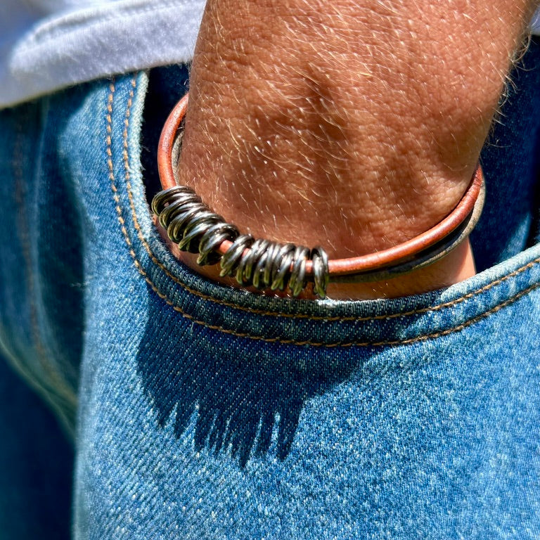 Men’s Dune Rust Leather Bracelet
