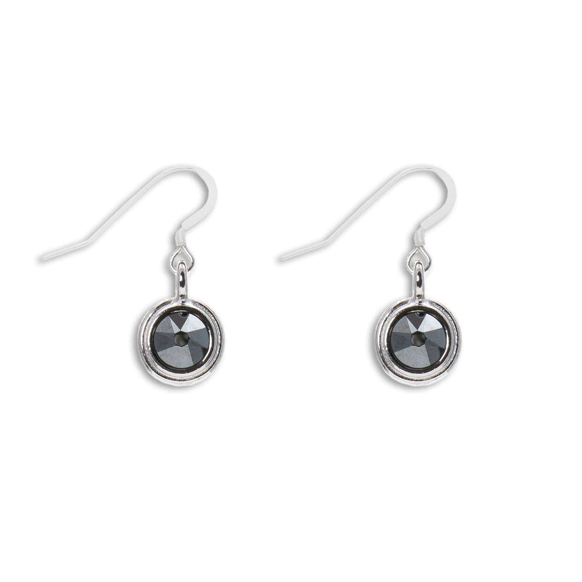 Florence Black Crystal Earrings