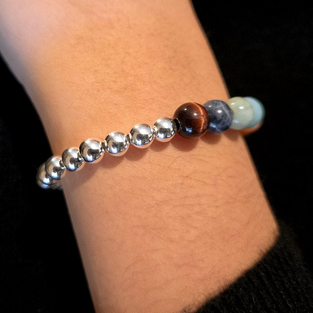 Gemstone Bracelet w Sterling Silver | the Happy