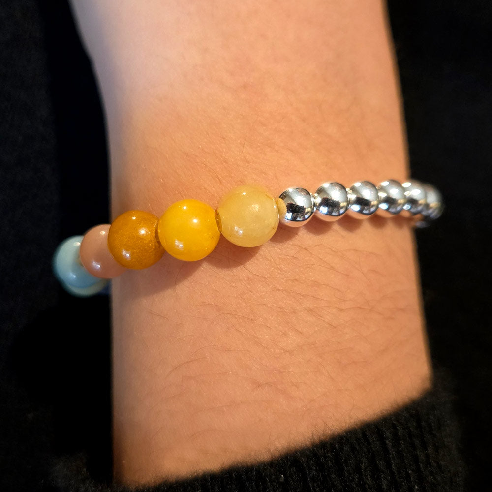 Gemstone Bracelet w Sterling Silver | the Happy
