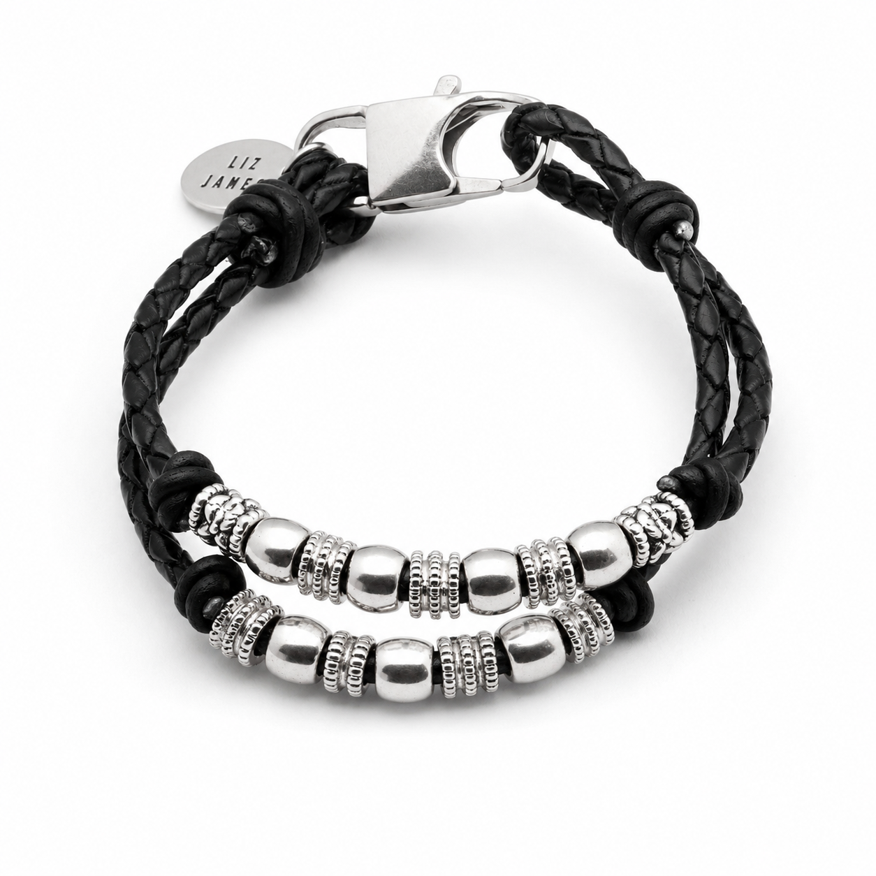 Zoe Silver Bracelet Add Your charm choice puffed heart