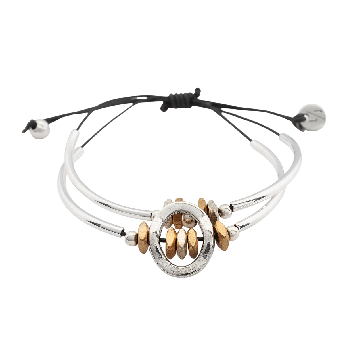 Silver &amp; Gold Bracelet - the Optimism