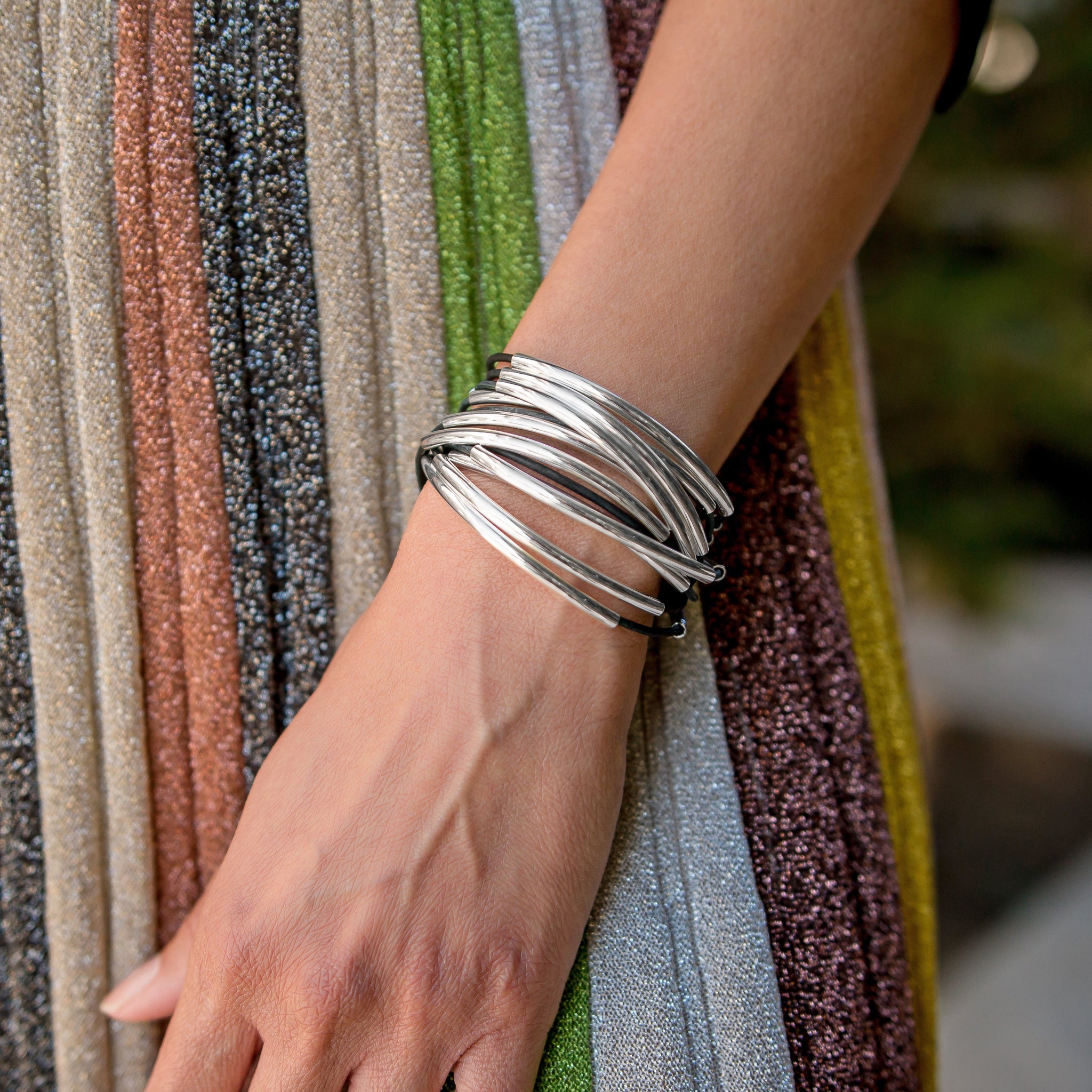 Lizzy James Black Leather Wrap Bracelet - Shop Now!