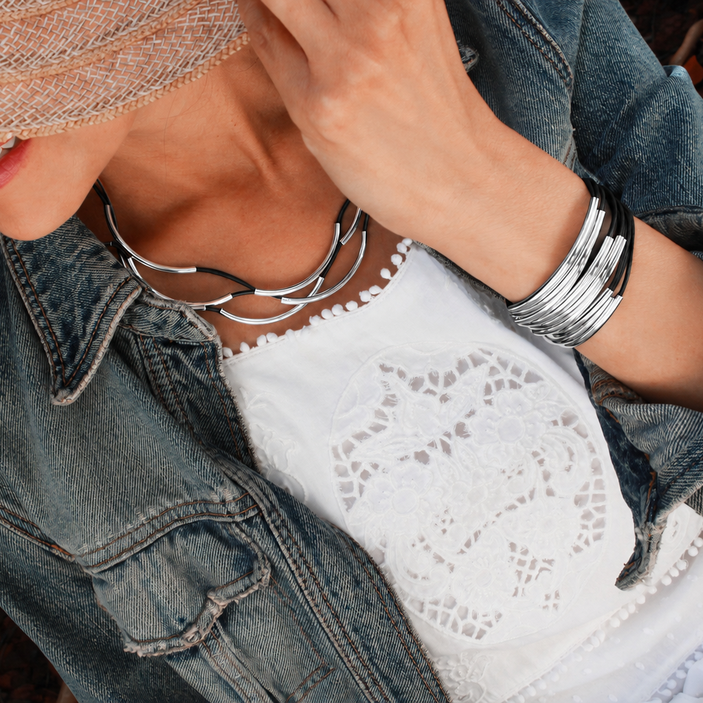 Lizzy James Black Leather Wrap Bracelet - Shop Now!