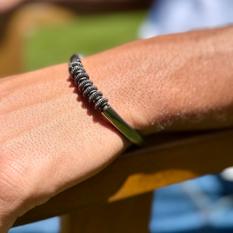 Men’s Orion Steel &amp; Leather Bracelet