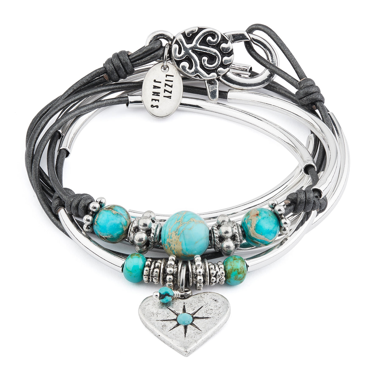 パワーストーン材 【jewelrypillow］2セット The Paloma 2-in-1 Wrap Bracelet & Necklace | Lizzy James