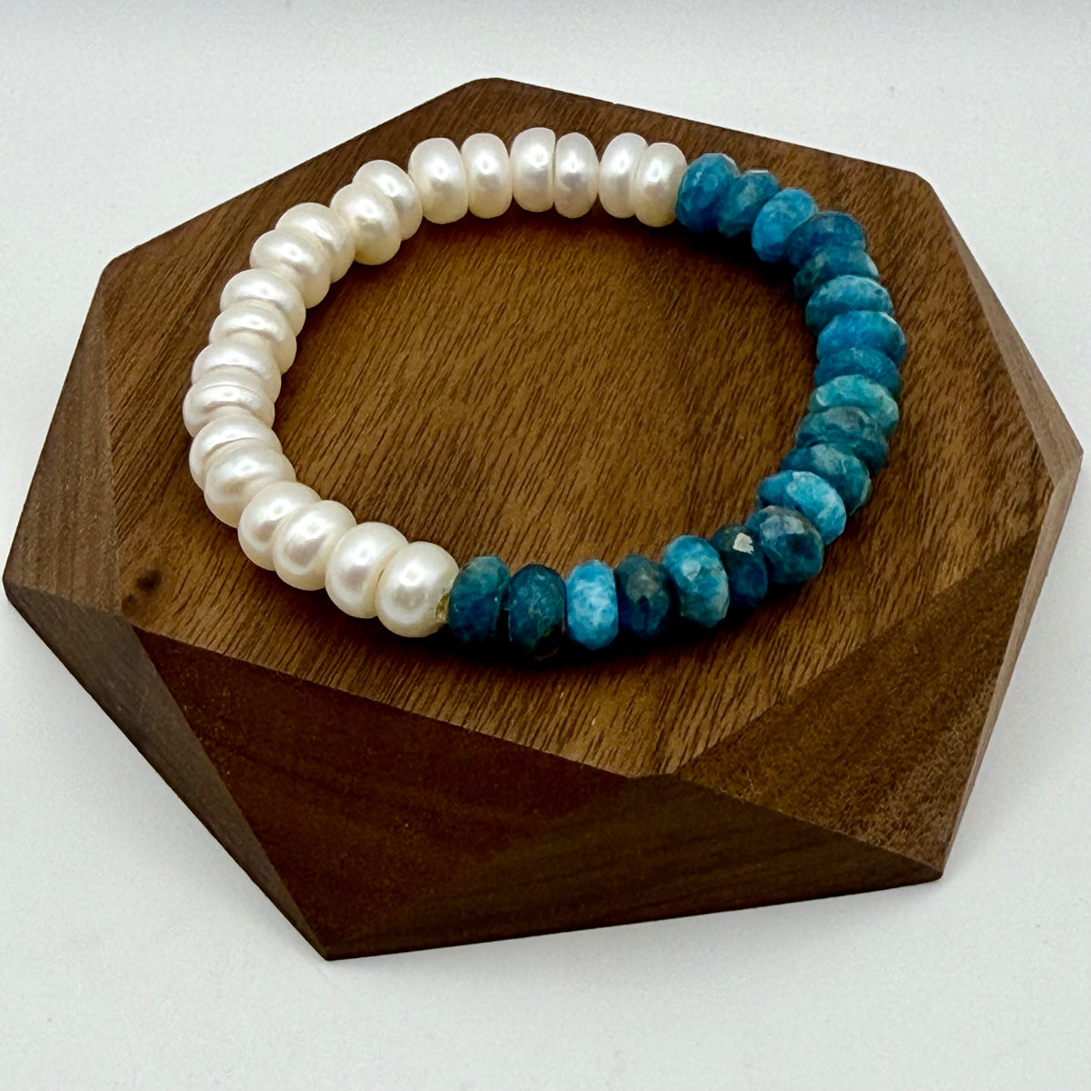 The Oceana Pearl Bracelet – Blue Gemstone & Pearl | Handmade in California