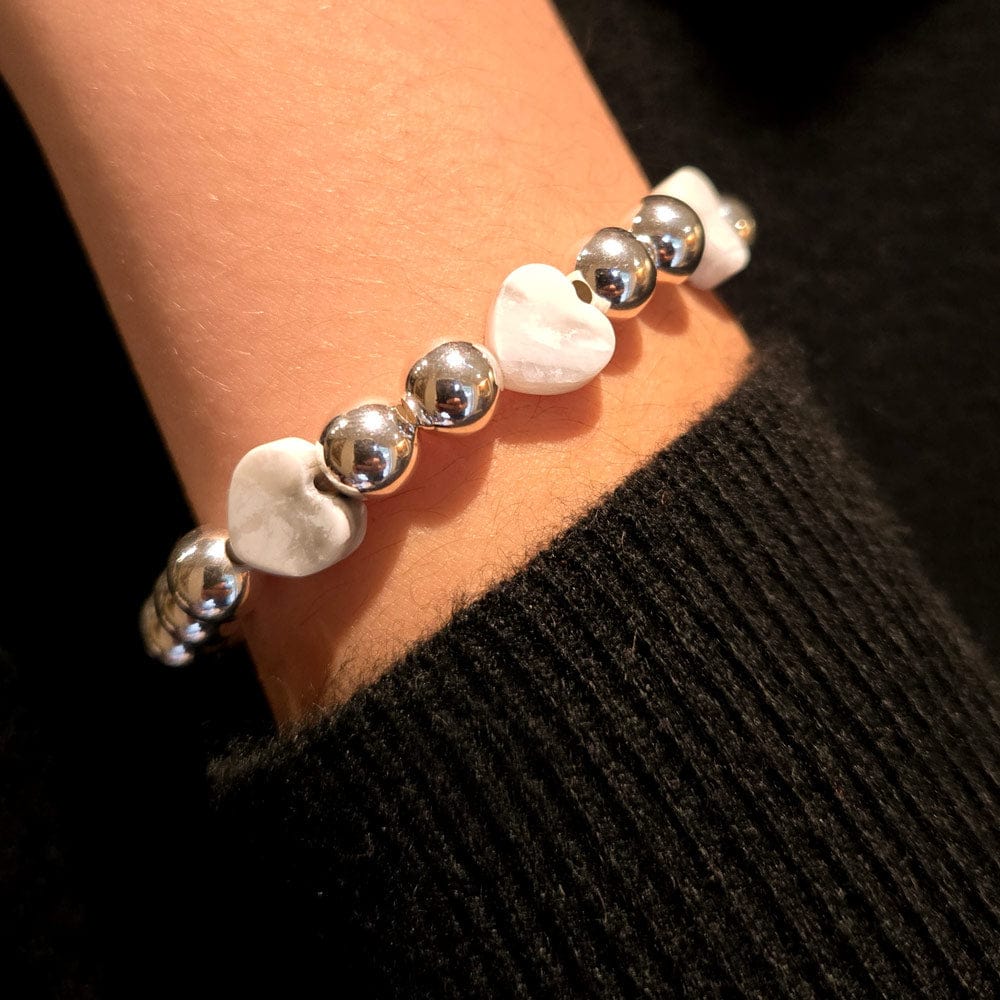 Howlite Hearts Howlite Hearts