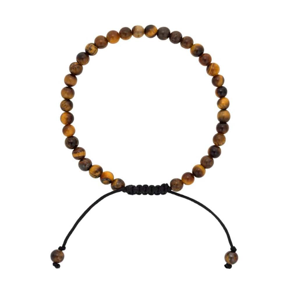 Men&#39;s Tiger&#39;s Eye Adjustable Bracelet