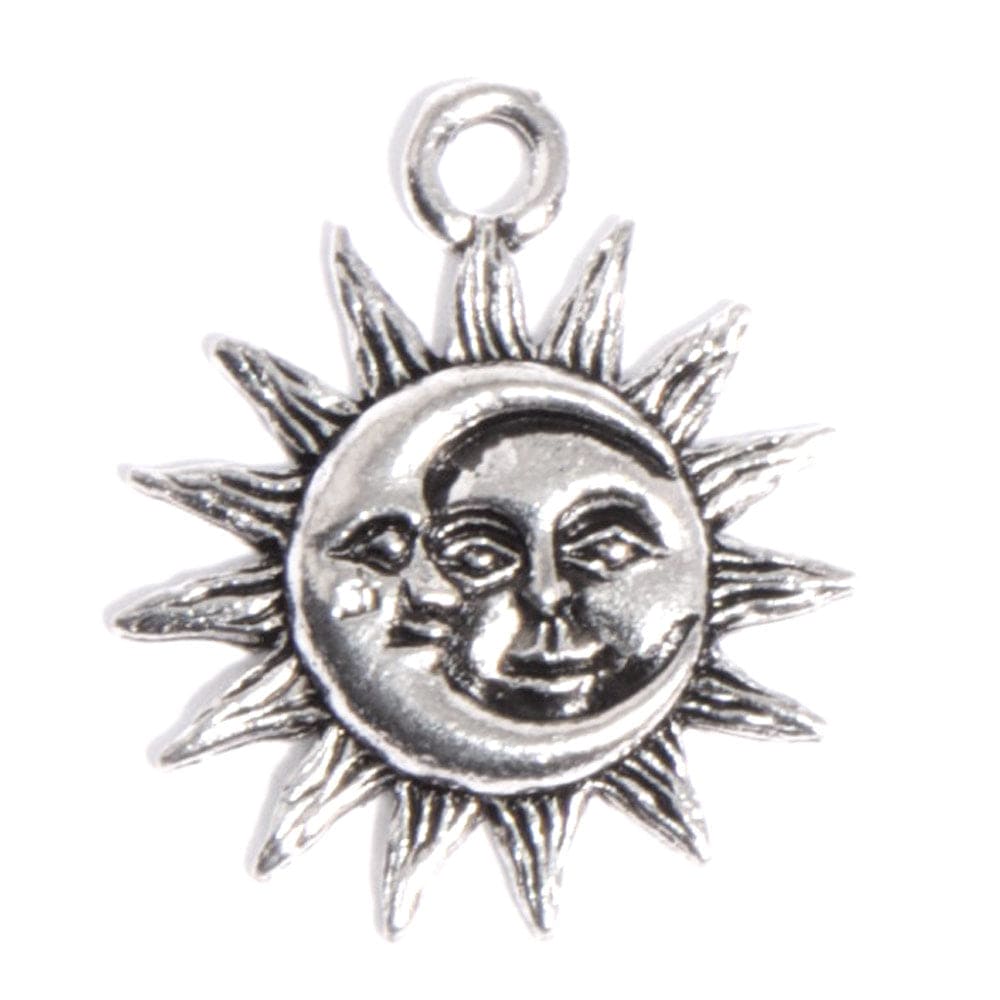 Moon Sun silver charm