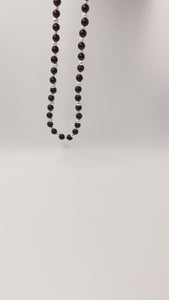 Pearl & Pomagranite Garnet Necklace Video