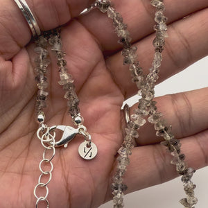 Lumen Herkimer Diamond Quartz Nugget Necklace Close-Up Viodeo