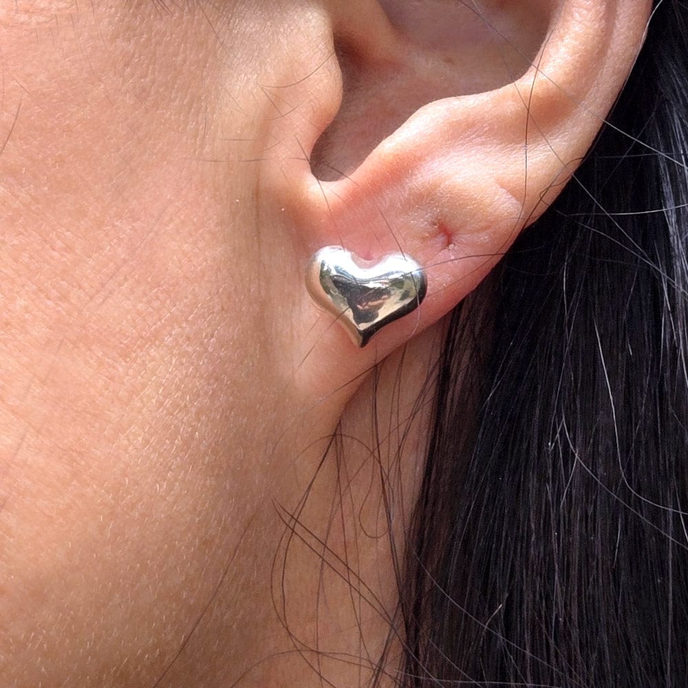 Sterling Silver Heart Earring