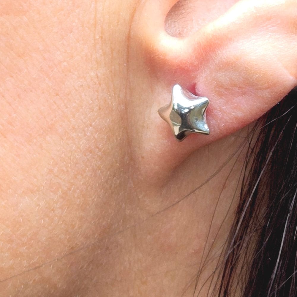 Sterling Silver Star Earrings