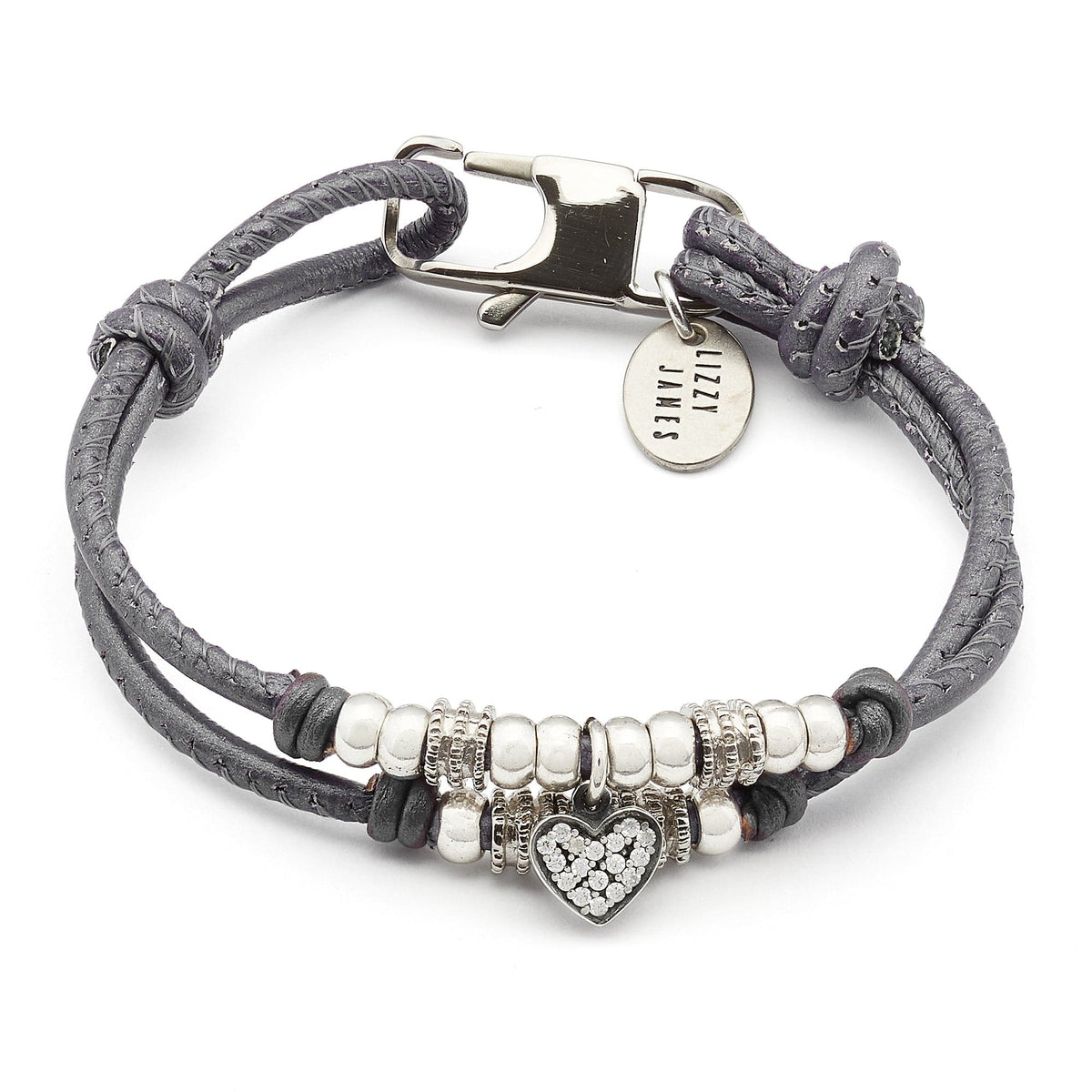 Charlotte Metal Gunmetal Bracelet