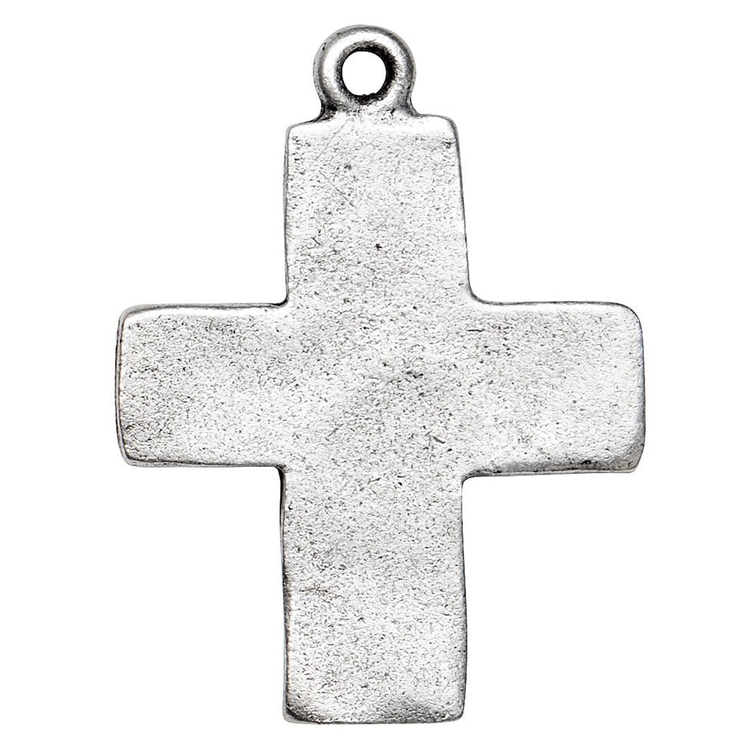 Divine Silver Cross Charm 24mm