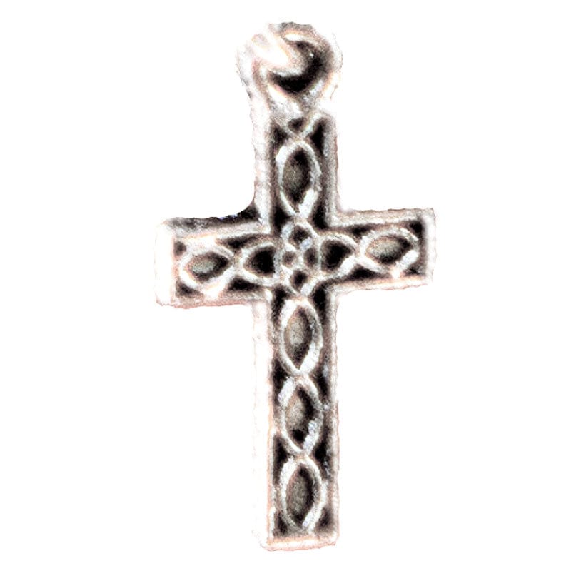 Filigree Silver Cross Charm