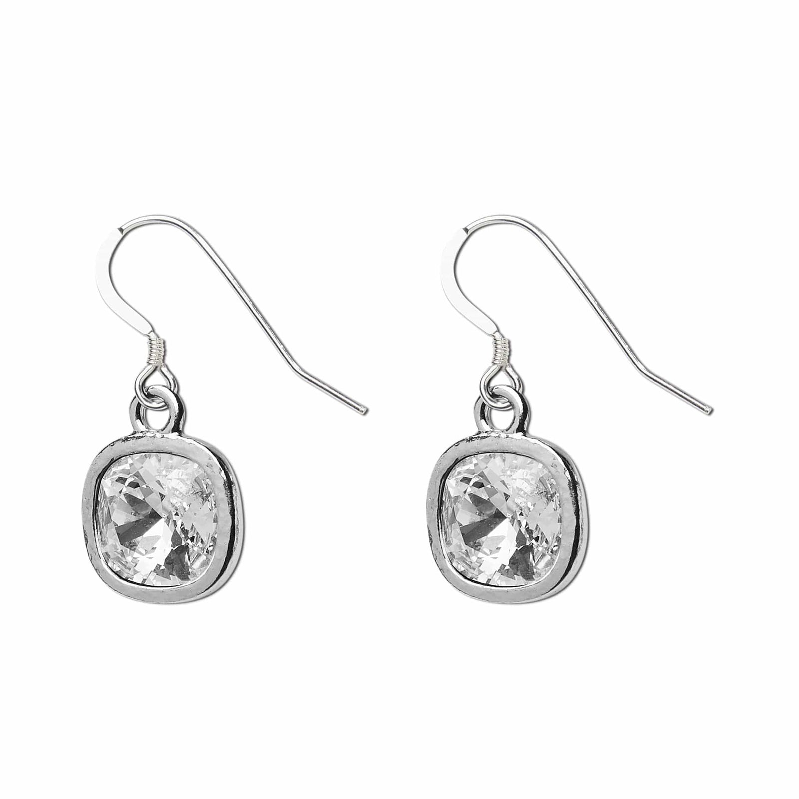 Giselle Swarovski Crystal Silver Drop Earring