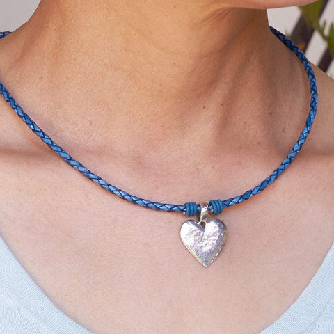 Braided shop leather necklace