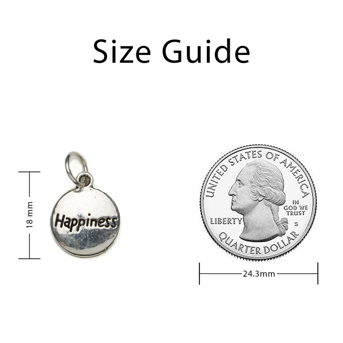 Happiness Charm Sizing Guide