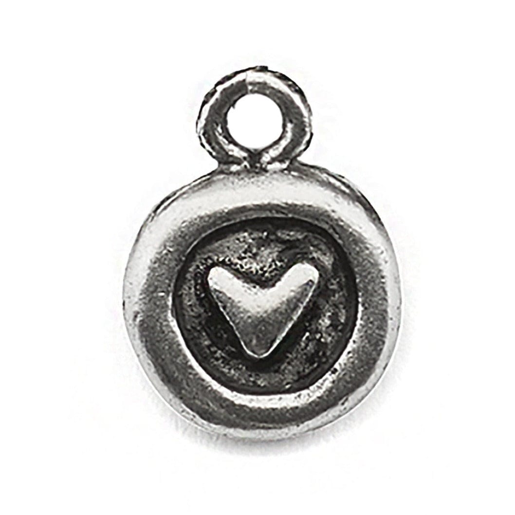 Heart in Circle Charm