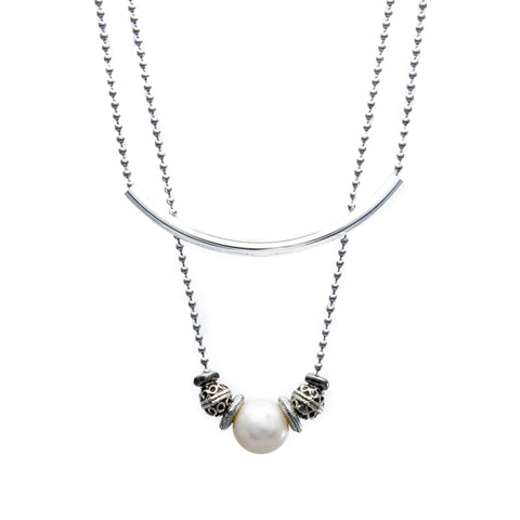 Jasmine Layered Freshwater Pearl Necklace – Lizzy James