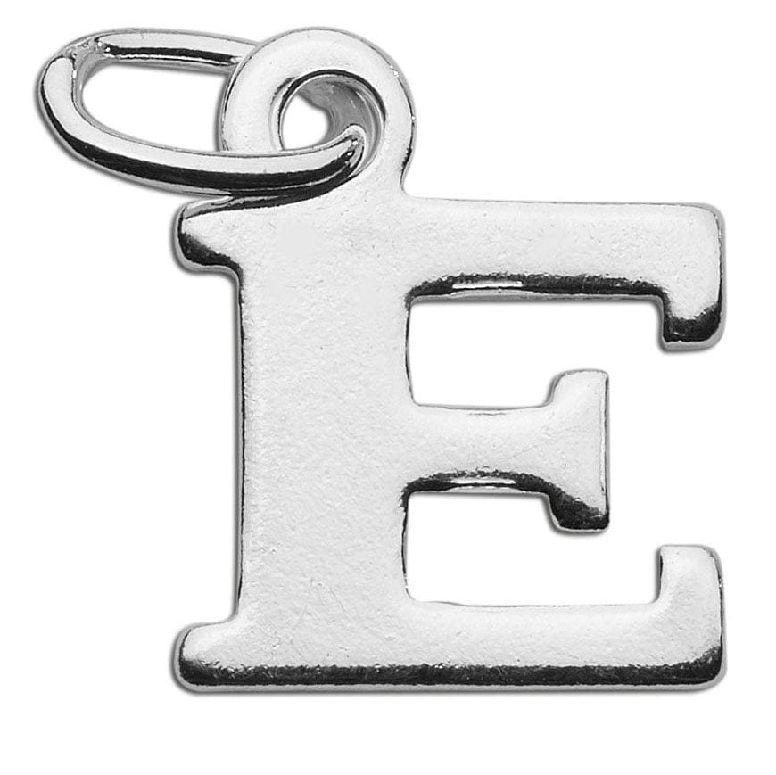 Sterling Letter E charm