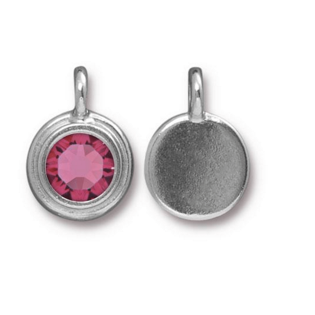 Tourmaline Pink Crystal Charm