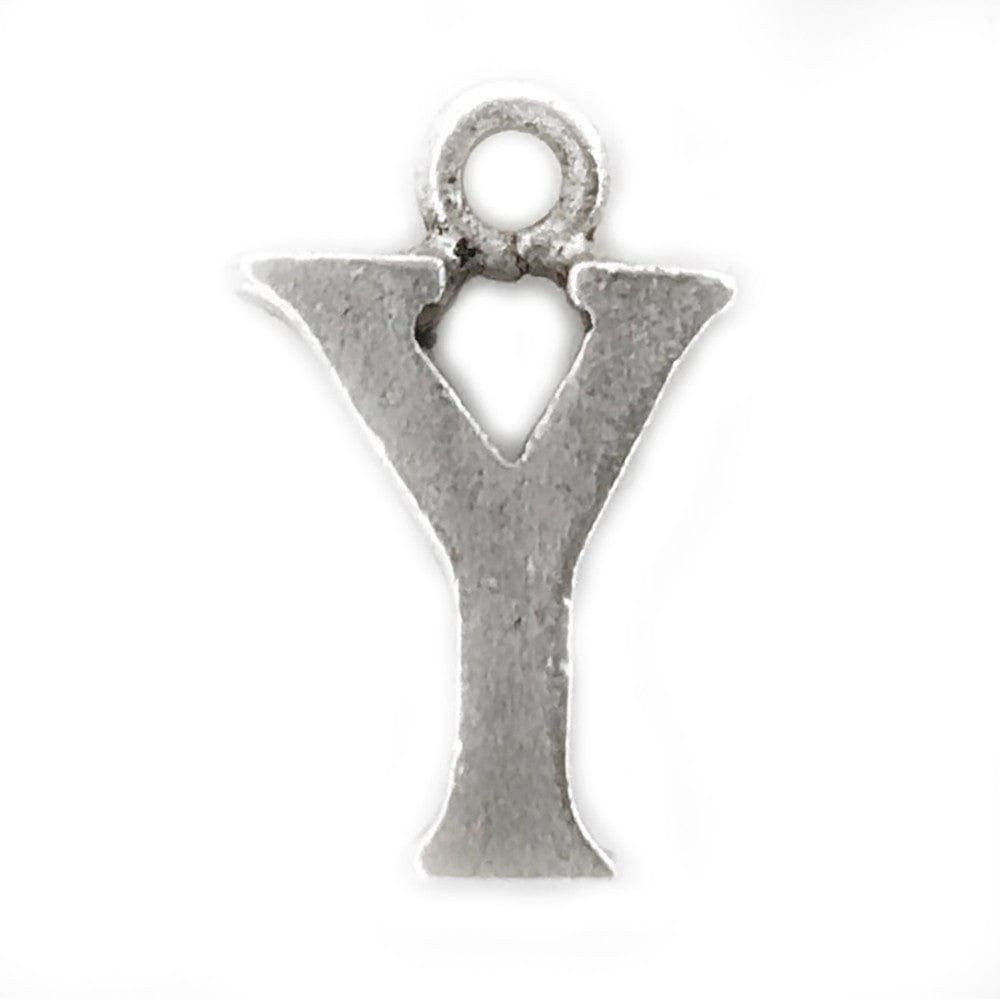 Y Letter charm Silver initials