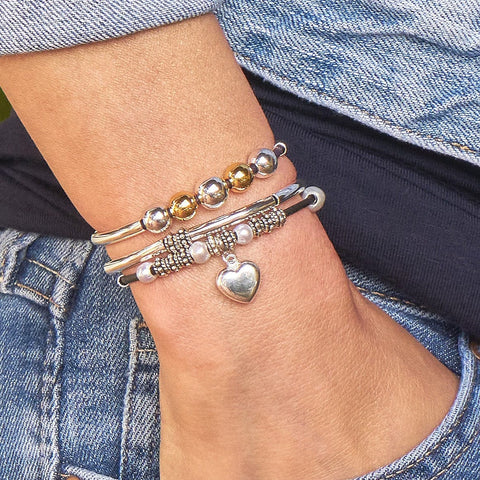 Sterling Silver Filled Heart Charm Lizzy James